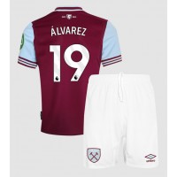 Dres West Ham United Edson Alvarez #19 Domaci za djecu 2024-25 Kratak Rukav (+ kratke hlače)